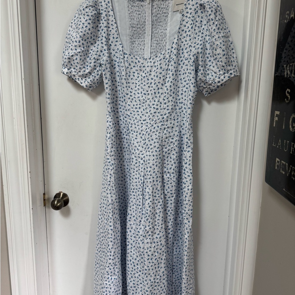 Reformation Couco Hanna Floral Linen Midi Dress - Picture 3 of 10